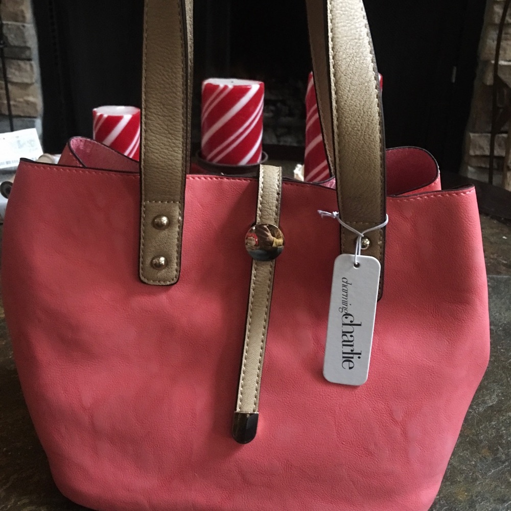 Charming Charlie~Coral Purse